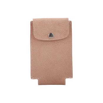 LONGCHAMP Le Pliage Green Leather Document Holder Card Holder Women's Nude