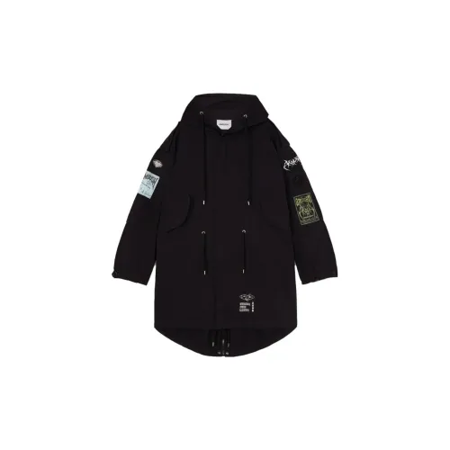 AMBUSH Logo-patchwork Cotton Parka