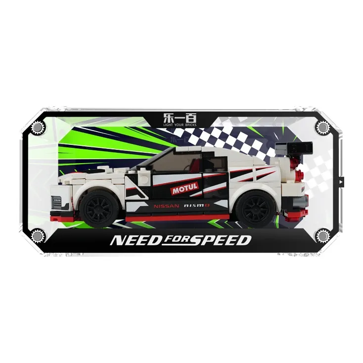 LIGHT YOUR BRICKS Compatibility Building Block SPEED Collection And Alloy Car Model Display Case Model Accessories-6