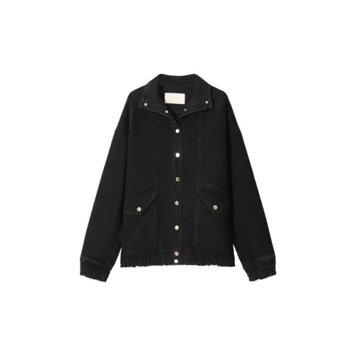 Broadcast Denim Jackets Women's Black