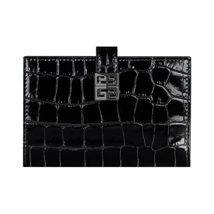 Givenchy 4G Calfskin Wallet Regular Women's Black-0