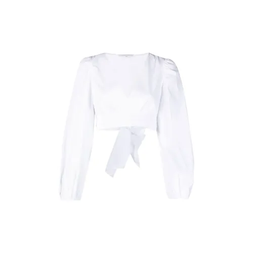 Patrizia Pepe Balloon Sleeves Cropped Shirt