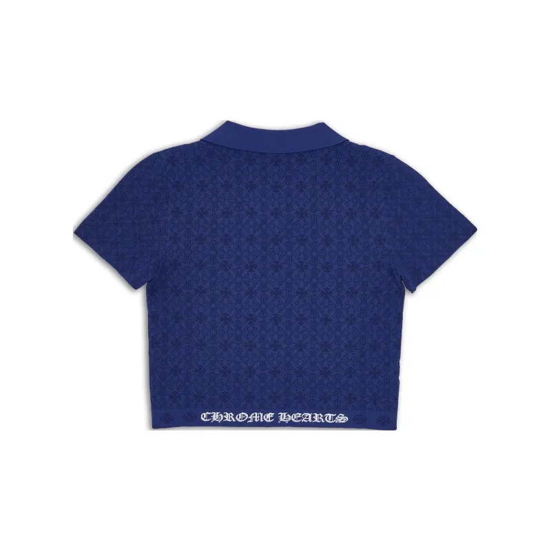 Chrome Hearts SS23 Polo Shirt Unisex Blue-1
