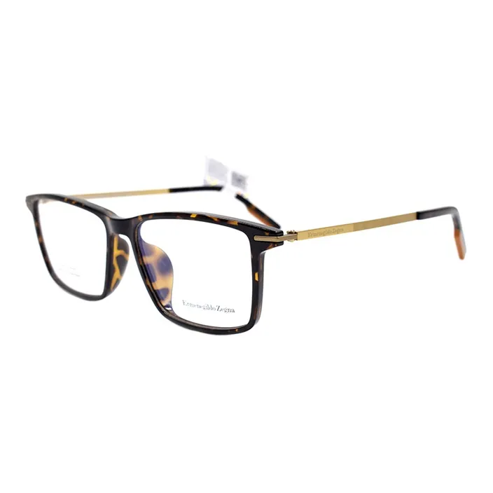 Zegna Plate Frame Rectangular Eyeglass Frames Men's-1