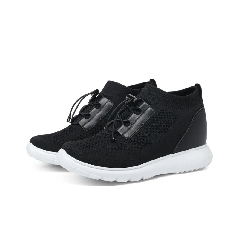 He Jinchang Hermo Collection Low Top Casual Shoes Women's Black-3