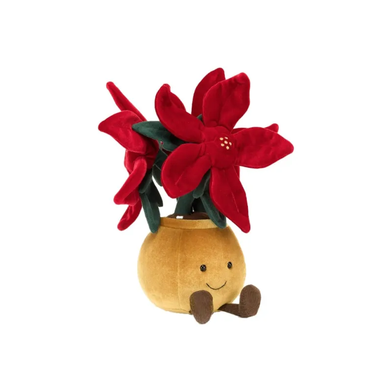 JELLYCAT Amuseables Poinsettia Plush Toy-0