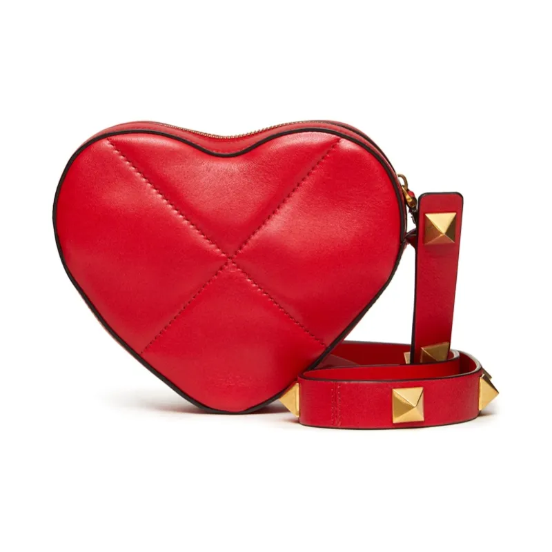 Valentino Amore Leather Shoulder Bag Crossbody Bag Regular Women's Red-2