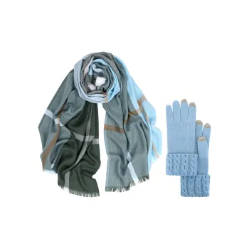 MARJAKURKI Scarf Glove 'Mountains And Seas' Promise Relaxing Elegance Artistic Style Women's
