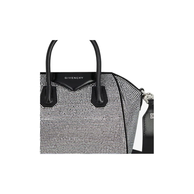 Givenchy Antigona Satin Shoulder Bag, Crossbody Bag, Handbag Mini Women's Black-5