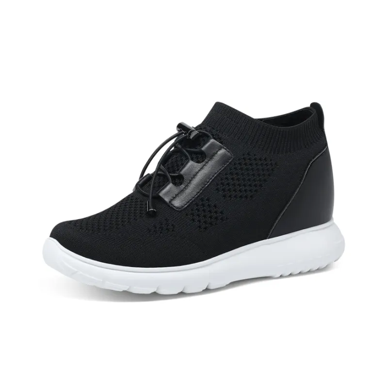 He Jinchang Hermo Collection Low Top Casual Shoes Women's Black-2