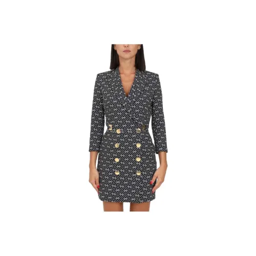 Elisabetta Franchi Long-Sleeved Dresses Women's Black