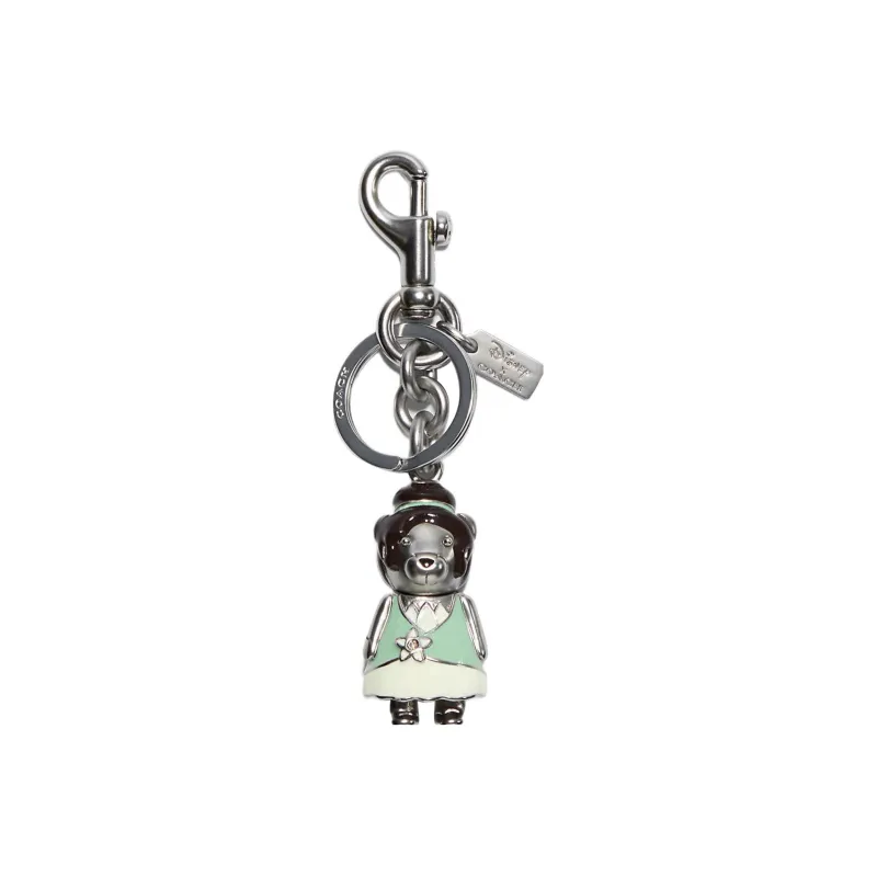 COACH Disney, Collaboration Metal Enamel Keychain Bag Accessory Women's Silver-0