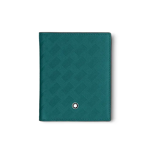 MONTBLANC Cow Leather Wallet Regular Men's Turquoise Blue-0
