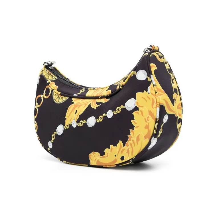 VERSACE JEANS COUTURE Polyamide Handbag, Shoulder Bag, Crossbody Bag Women's Black-3
