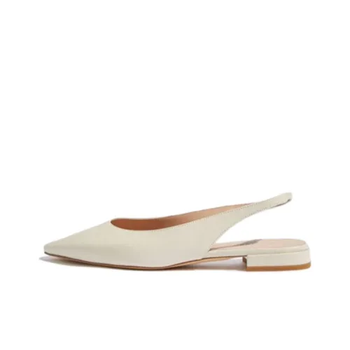 SCAROSSO Pointed-toe Slingback Ballerina Shoes