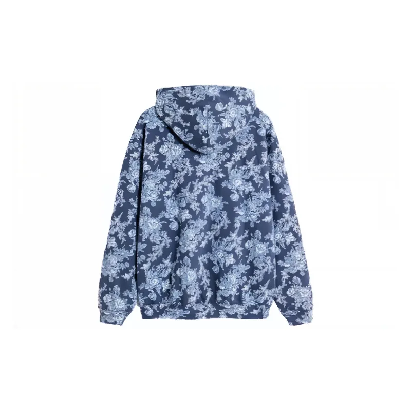 GAP Sweatshirt Unisex Blue Flower Print-1