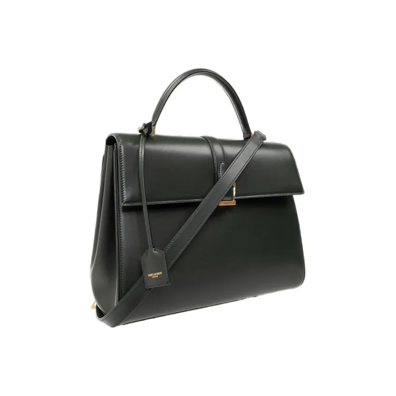 SAINT LAURENT Calfskin Shoulder Bag, Crossbody Bag, Handbag Regular Women's Green-1