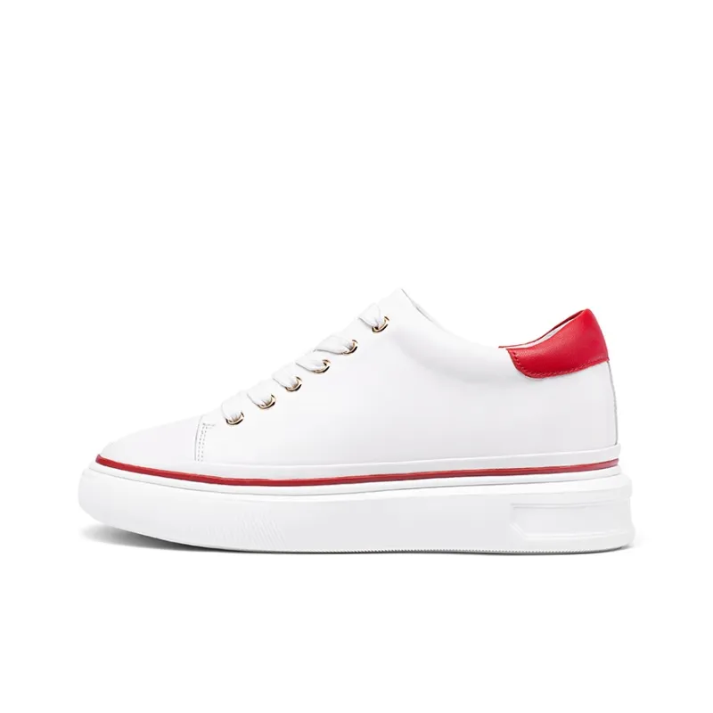 He Jinchang Hermo Collection Low Top Casual Shoes Women's White-0