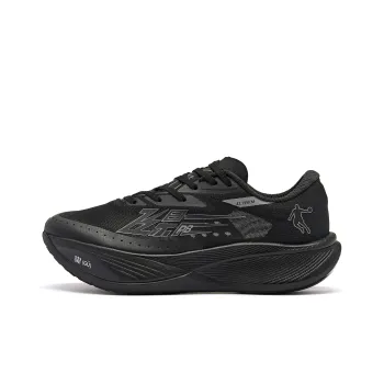 QIAODAN F\PB3.0 Cushioning Wear Resistant Low Top Running Shoes Men's Black Silver