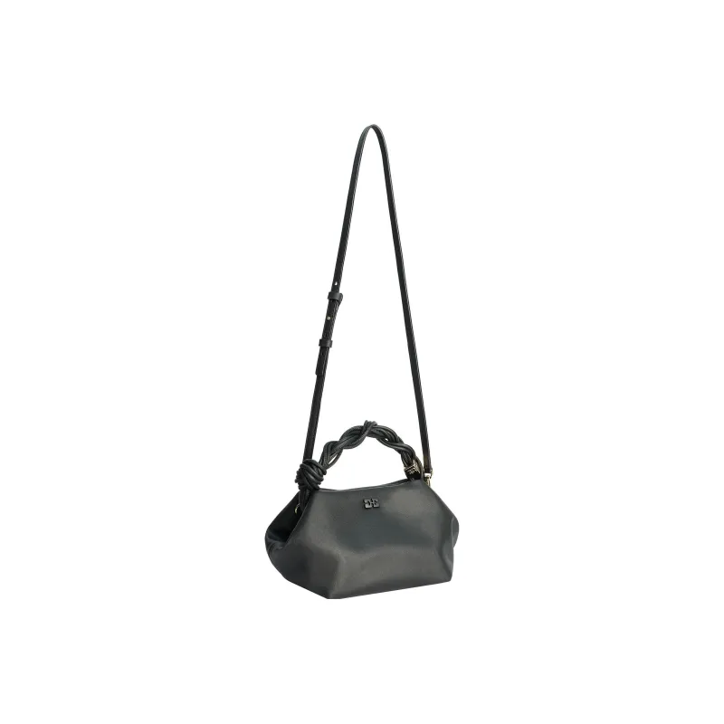 GANNI Ohoskin Plant Composition Mixed With Recycled Plastic Portable Crossbody Bag Shoulder Bag Women's Black-3