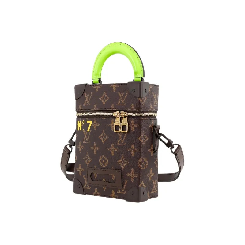 LOUIS VUITTON Vertical Box Trunk Monogram Brown-1