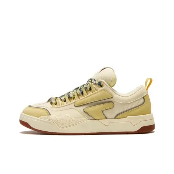 Beams x FILA FUSION Nollie Low Top Skateboard Shoes Men's Transparent Yellow Cardamom Paste