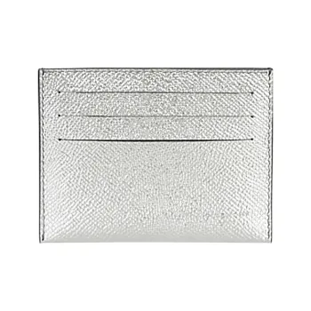 GIVENCHY Leather Card Holder Regular Women's Silver