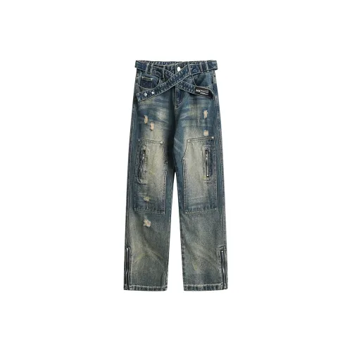 MEIPIN TANG Unisex Jeans