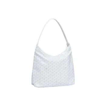 GOYARD Bohème Hobo Canvas With Leather Shoulder Bag Combo Bag Shoulder Bag Women's White