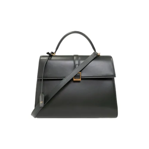 SAINT LAURENT Calfskin Shoulder Bag, Crossbody Bag, Handbag Regular Women's Green