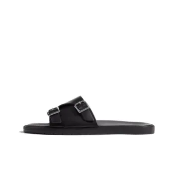 SCAROSSO Constantino Buckled Slip On Sandals