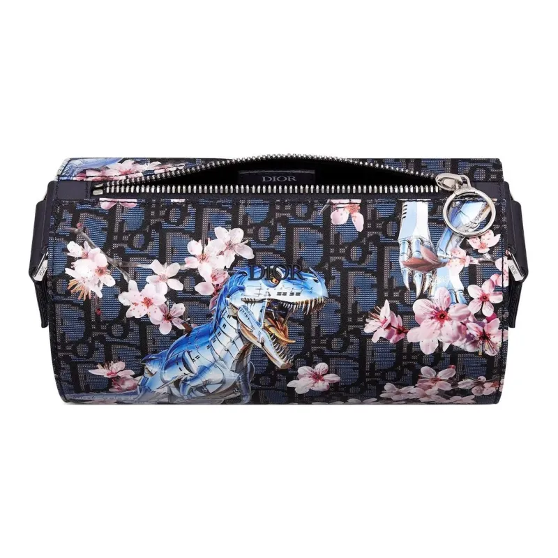 DIOR Sorayama Collaboration Nylon With Grained Calfskin Shoulder Bag Crossbody Bag Regular Men's Black-1
