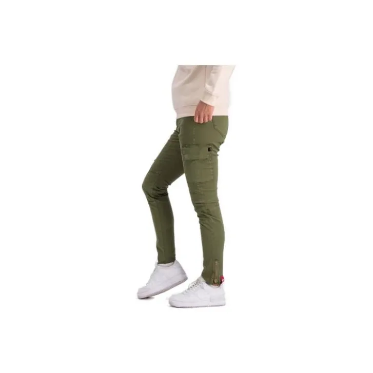 Alpha Industries Casual Pants Women's Green-2