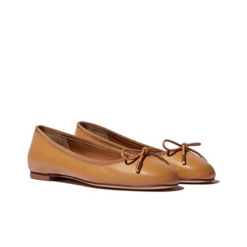 SCAROSSO Carla Bow Detailed Ballerina Shoes Women's-2