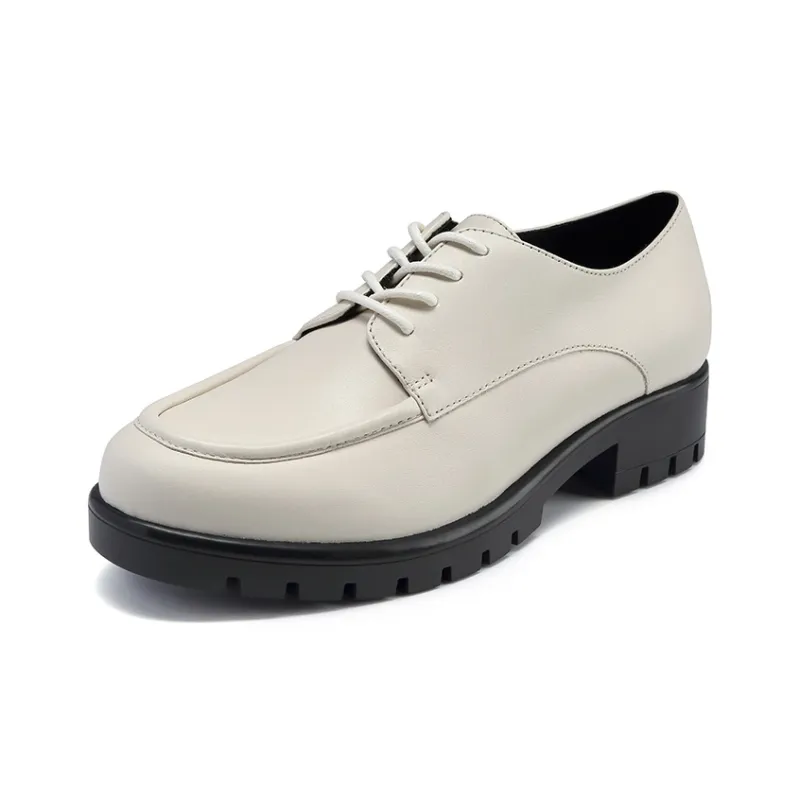 Satchi Casual Single Shoes 4cm Women's Milk White-1