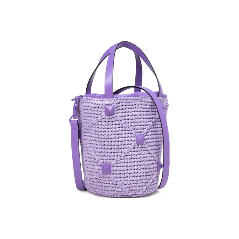 Valentino Garavani Roman Stud Drawstring Bucket Bag-2