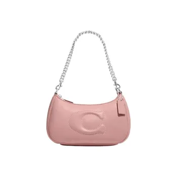 COACH Teri Leather Shoulder Bag, Handbag, Shoulder Bag Women's Pink