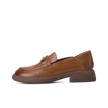 VEDULLAR Loafers Women's Low Top Brown/Beige/Black