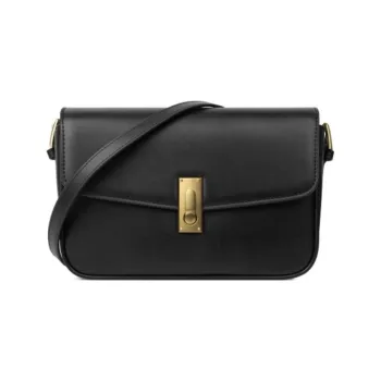 INJOYLIFE Cow Leather Small Square Bag Tofu Bag Crossbody Bag Small Size Women's White