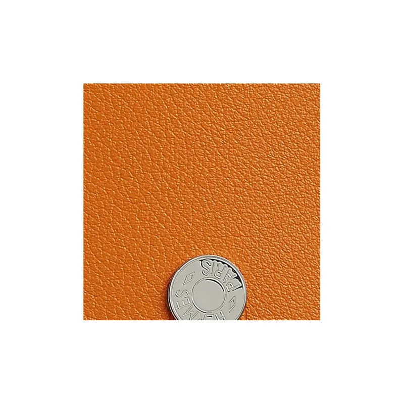 HERMES Diablo Evercolor Calfskin Card Holder Regular Men's I9 Abricot Apricot-1