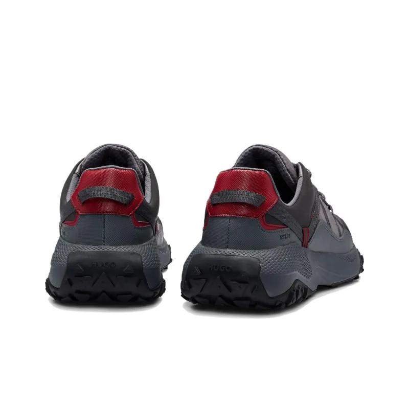 HUGO BOSS Cushioning, Slip Resistant, And Abrasion Resistant Low Top Casual Shoes Men's Black-3