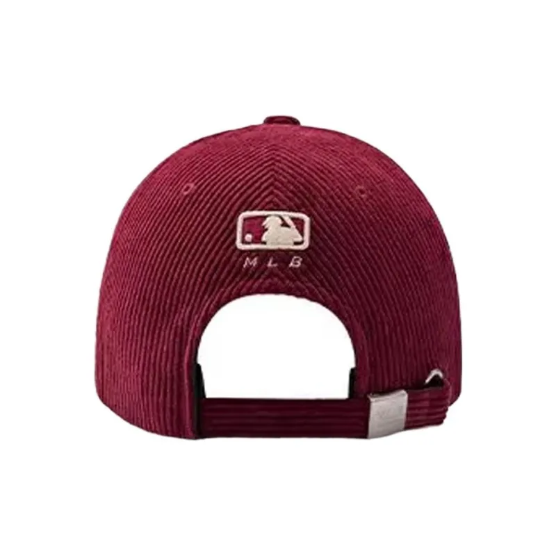 MLB Corduroy Baseball Caps Unisex Black/Red/Camel/Blue/White-3