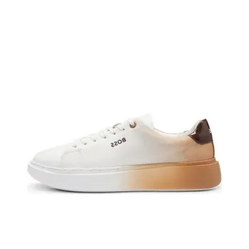 HUGO BOSS Cushioning Anti-Slip And Wear-Resistant Low-Top Casual Shoes Women's White Brown