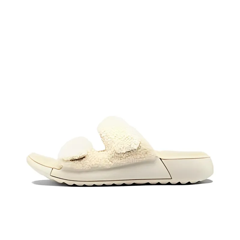Ecco Slide Slippers 3cm Women's Nude-0