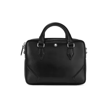 MONTBLANC Meisterstuck Cow Leather One Shoulder Crossbody Portable Briefcase Mini Men's Black