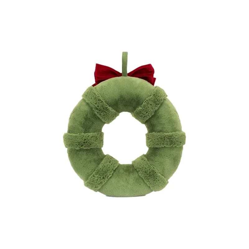 JELLYCAT Amuseables Decorated Christmas Wreath Plush Toy-2