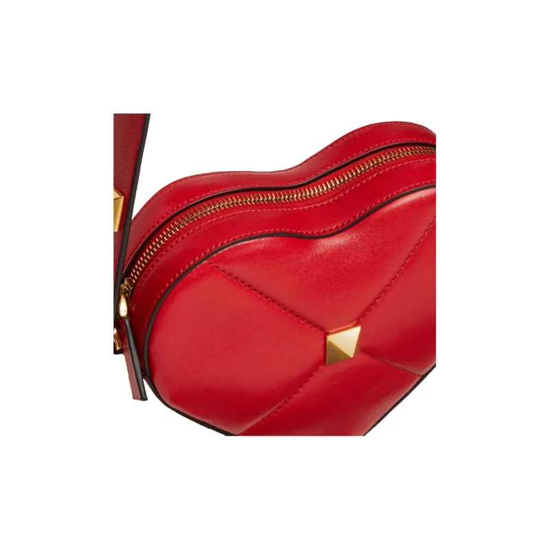 Valentino Amore Leather Shoulder Bag Crossbody Bag Regular Women's Red-4