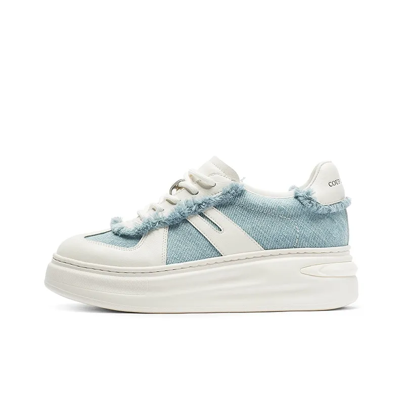 Coup De Foudre Height Increasing Low-Top Skateboard Shoes 5cm Women's-0