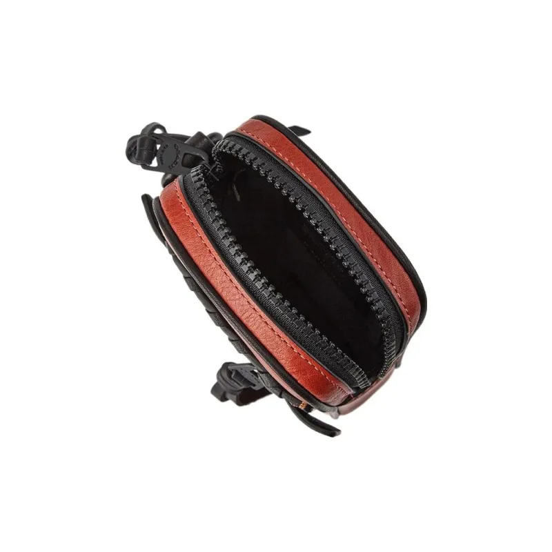 COACH N/S Leather Camera Bag Wallet Cell Phone Pouch Shoulder Bag Crossbody Bag Mini Men's Red-4