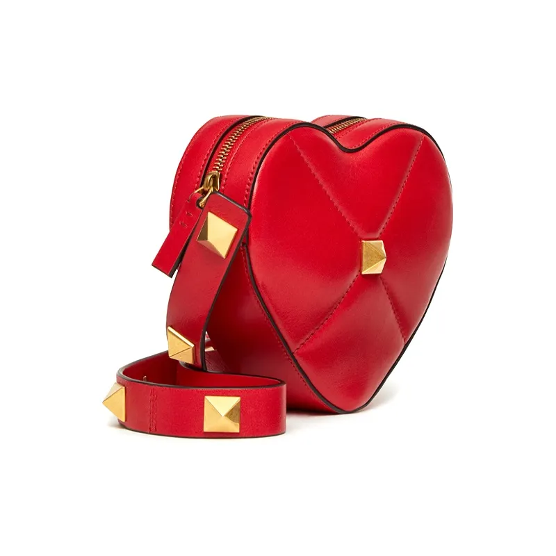 Valentino Amore Leather Shoulder Bag Crossbody Bag Regular Women's Red-1